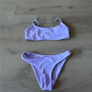 Jade Swimwear Lavender Bikini Set